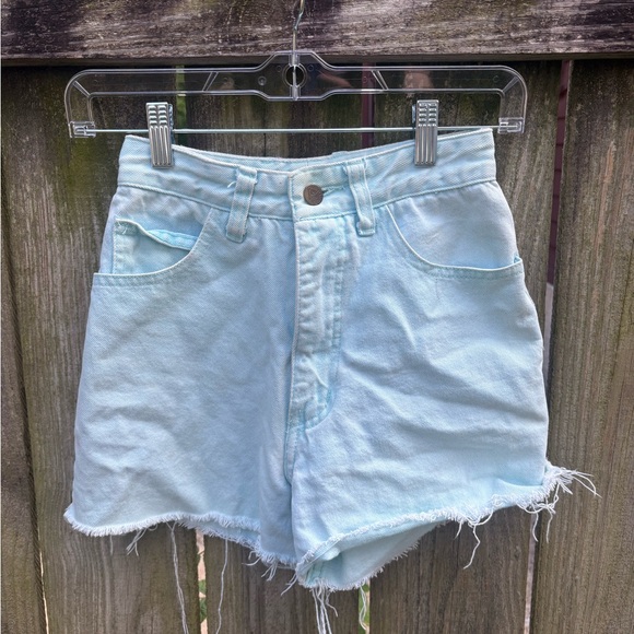 Mint Green Vintage Guess Shorts - Picture 1 of 5